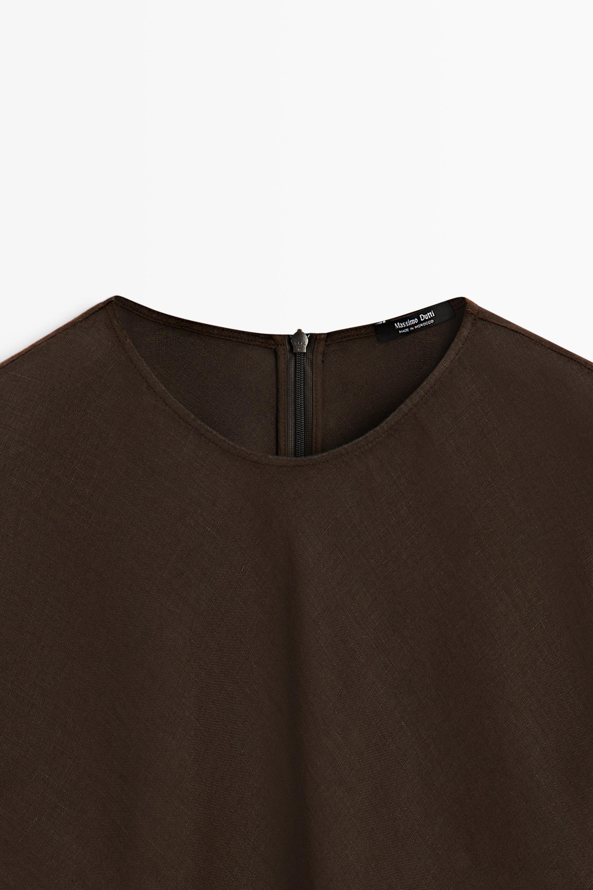 Top asymétrique 100 % lin